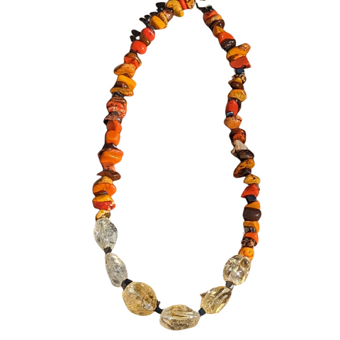 African Theme Gemstone Necklace