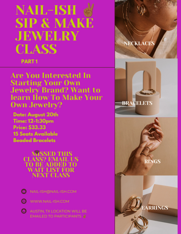 Nail-ish ✌🏾 Jewelry Class Part 1 Bead Bracelets