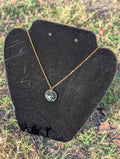 Snowflake Obsidian Heart Necklace