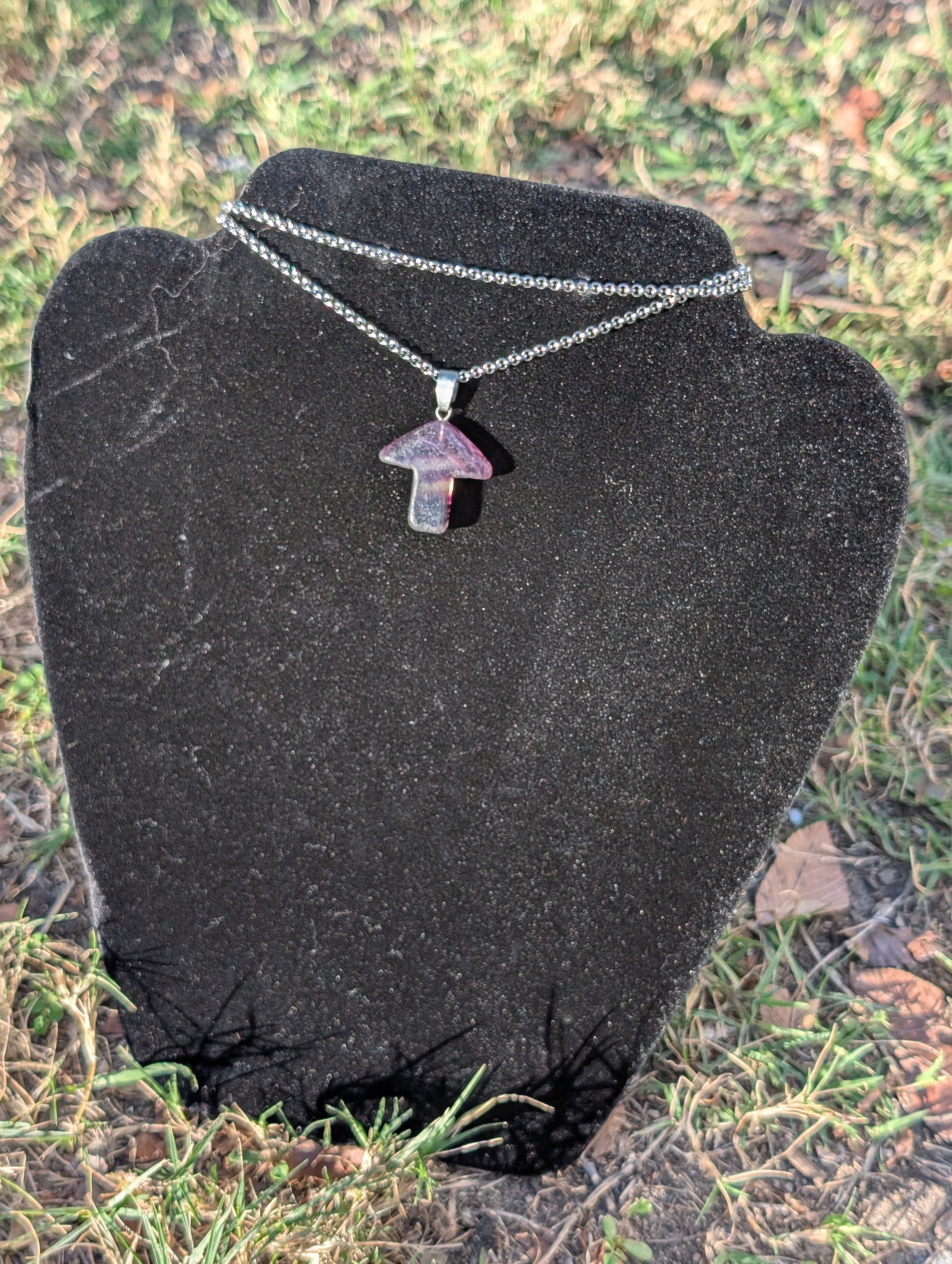 Mushroom Amethyst Necklace