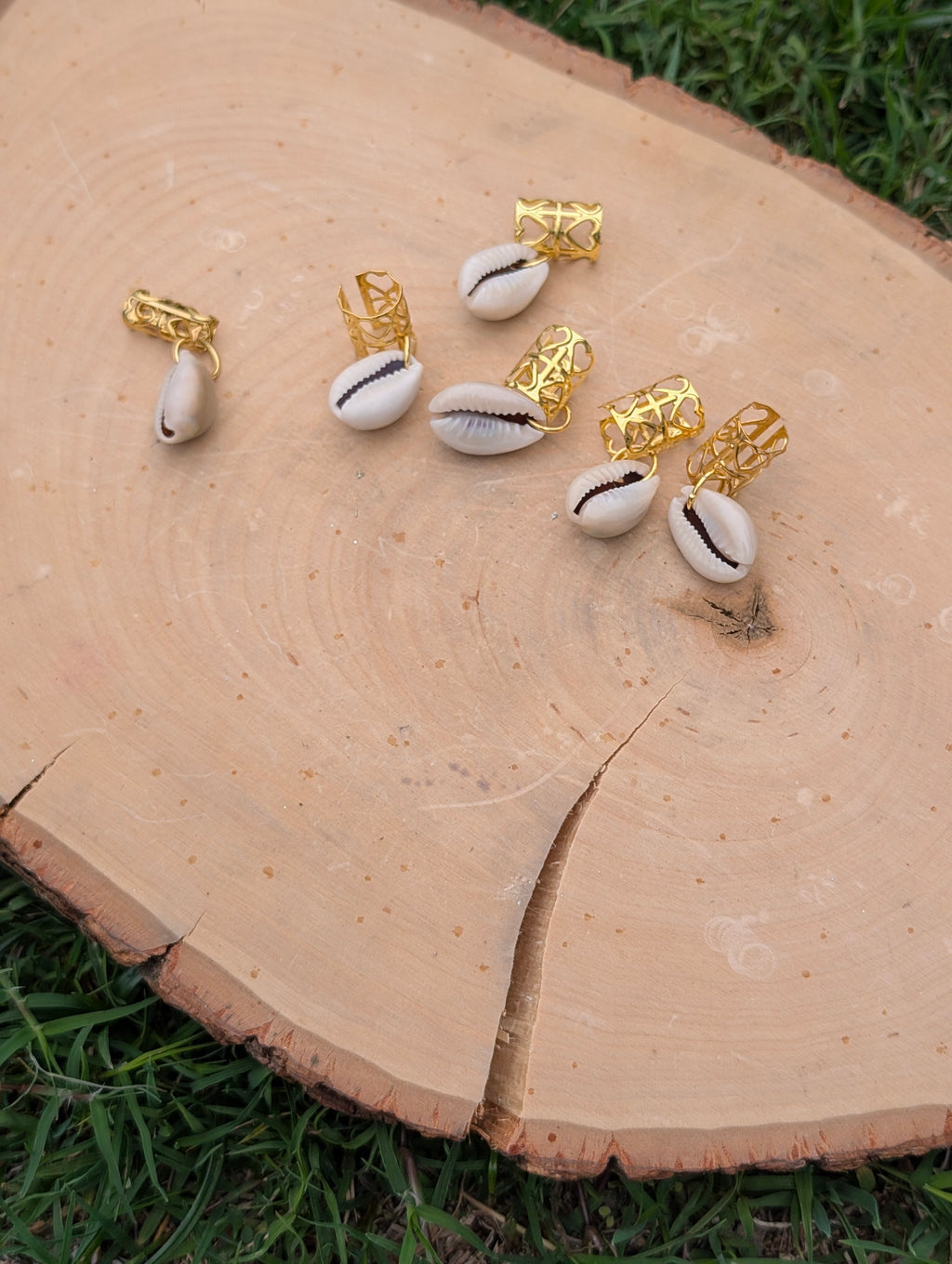 Cowrie Shells Hair Charms