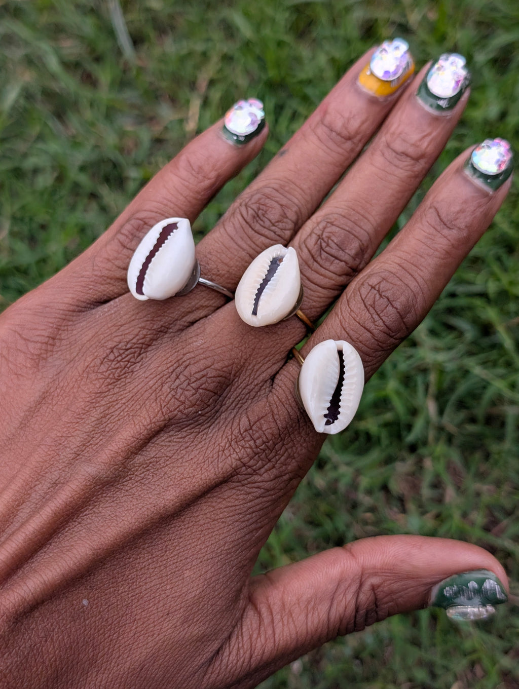 Cowrie Shell Rings