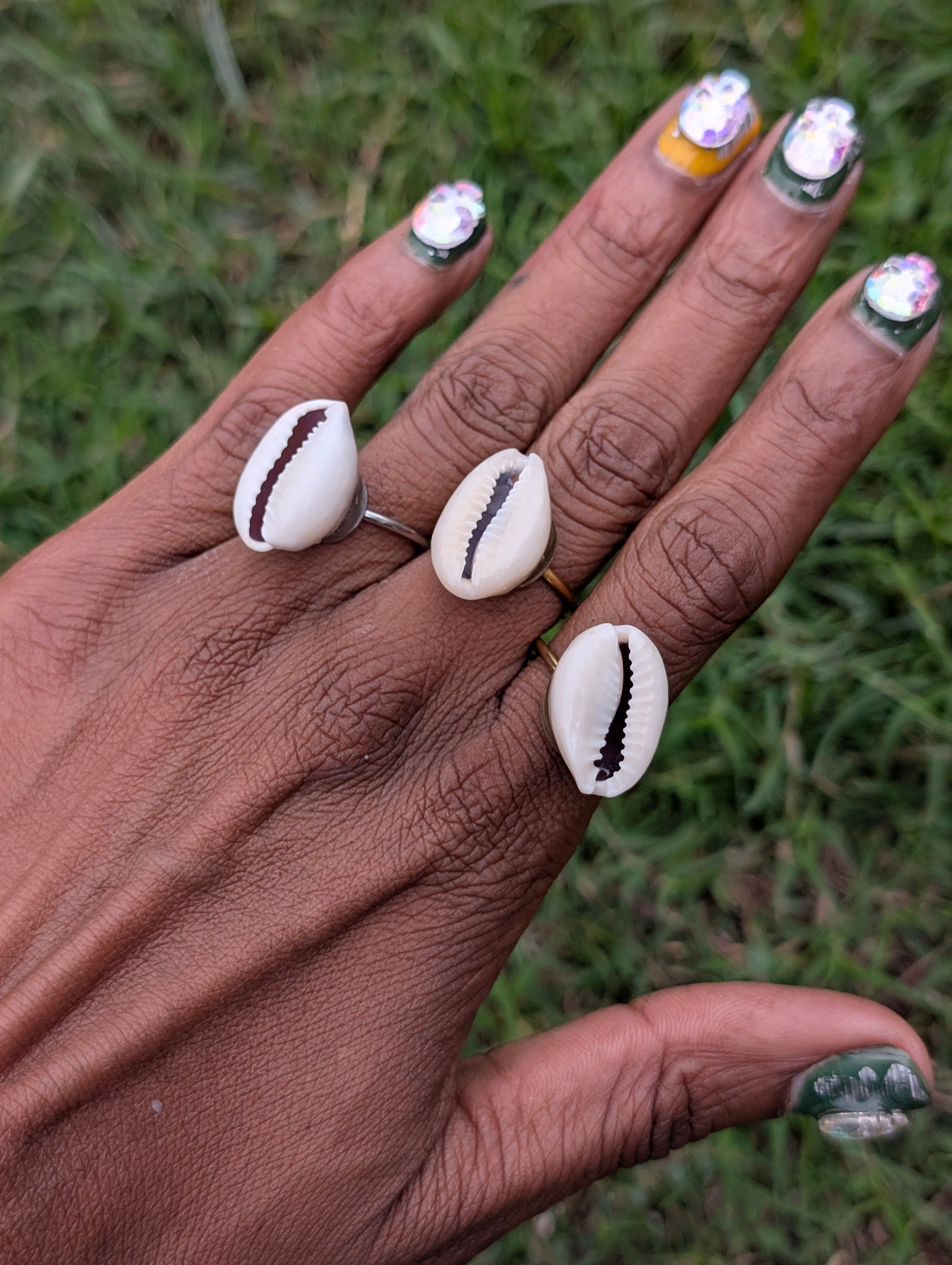 Cowrie Shell Rings