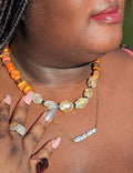 African Theme Gemstone Necklace