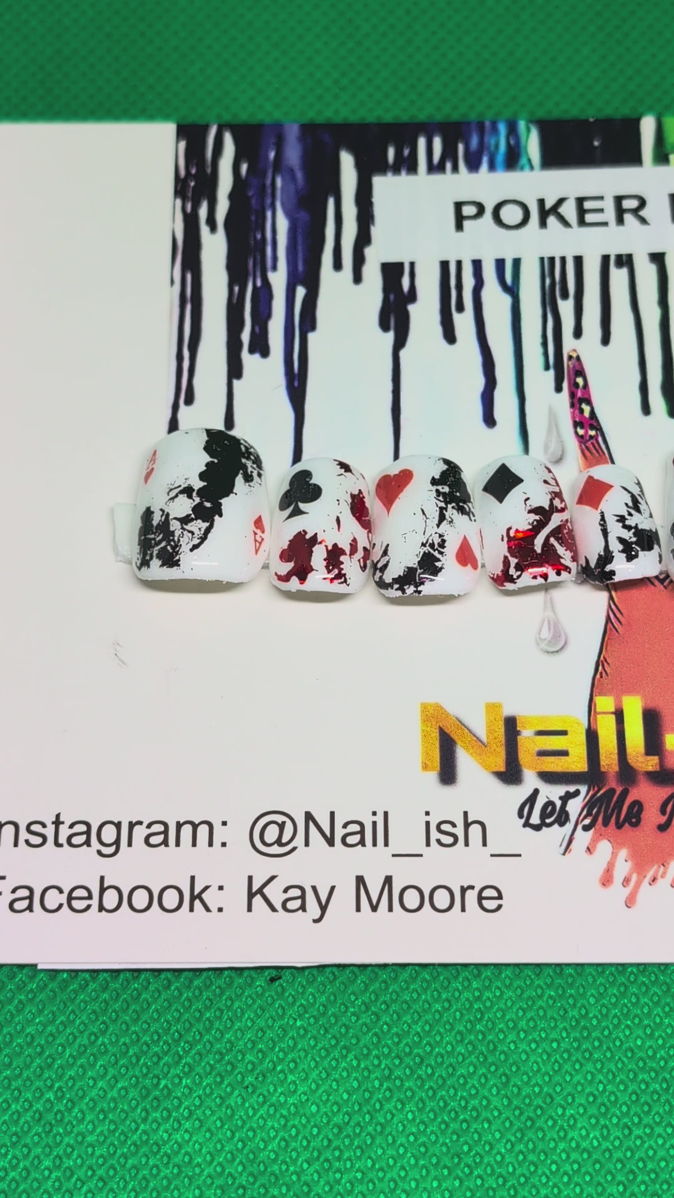 Poker Face Press on Nails