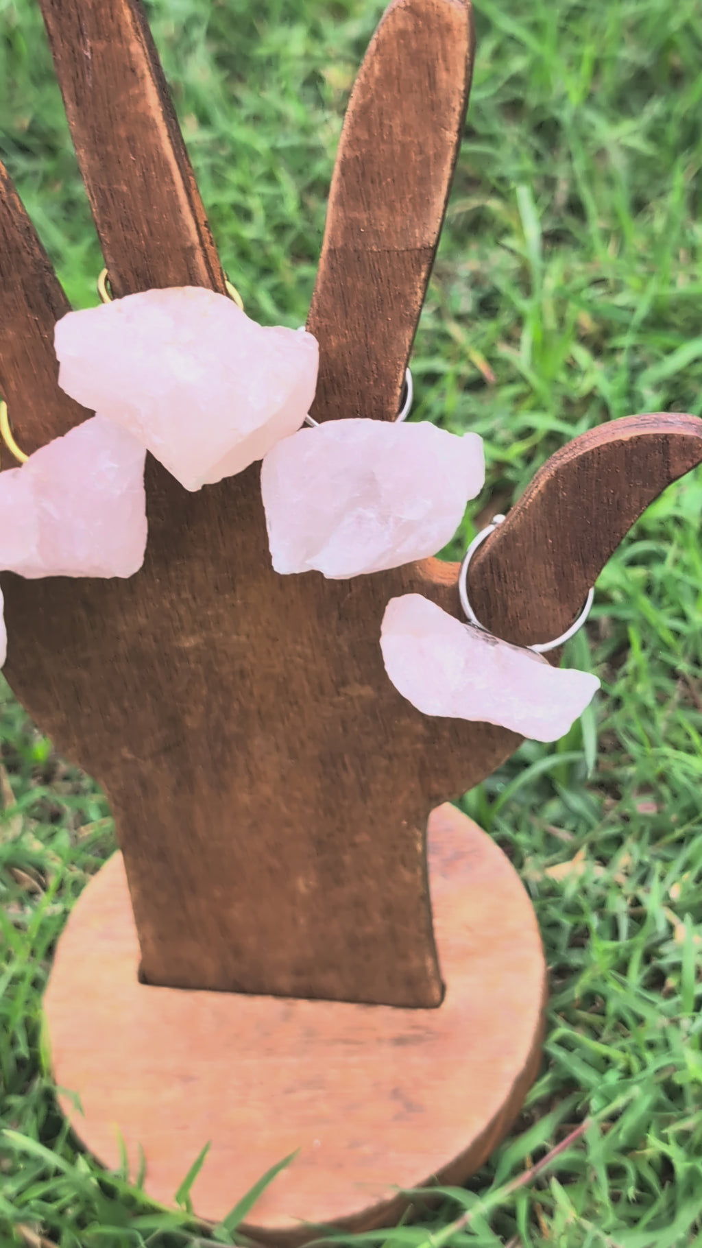 Large Rose Quartz Rings