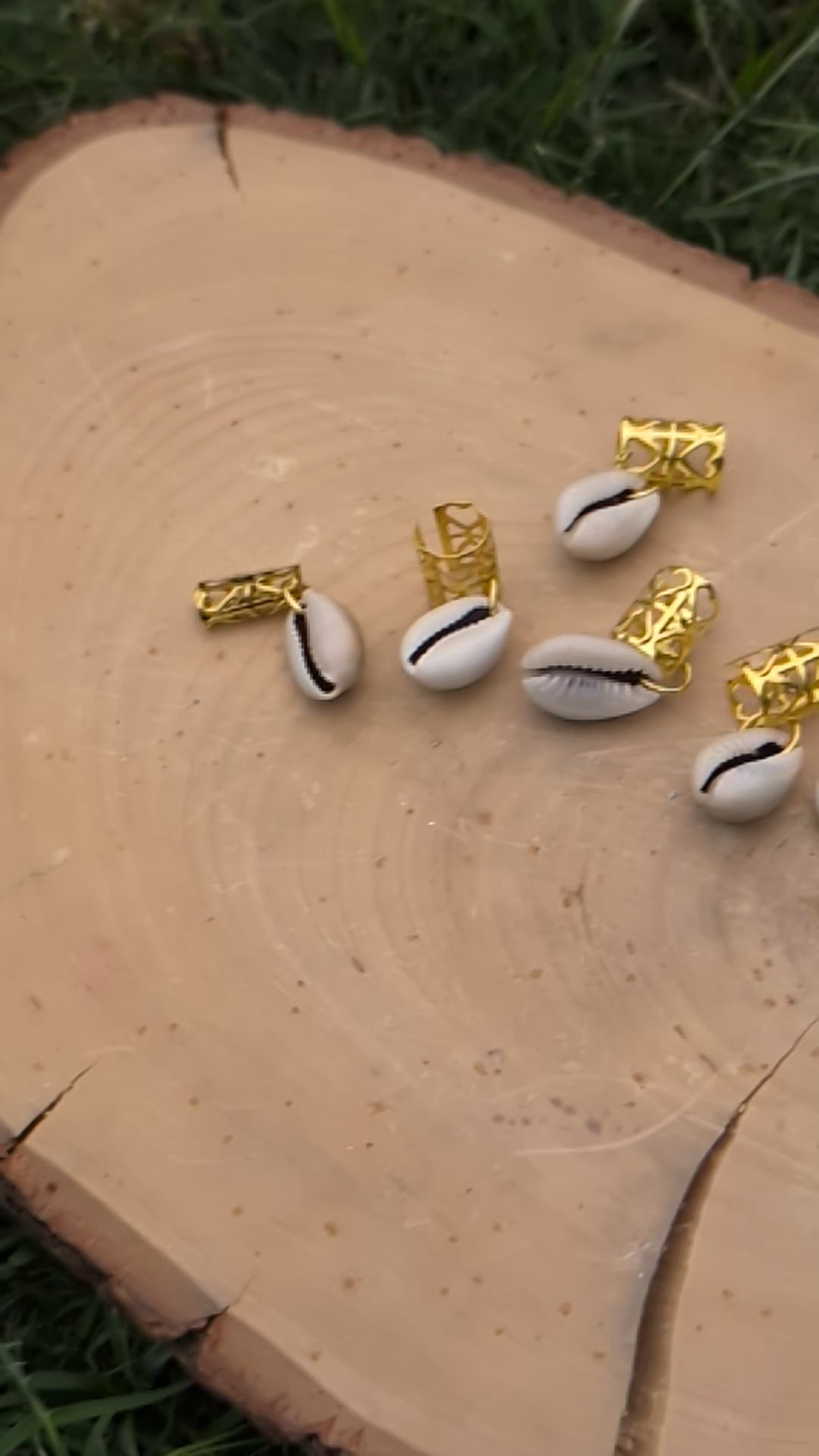 Cowrie Shells Hair Charms